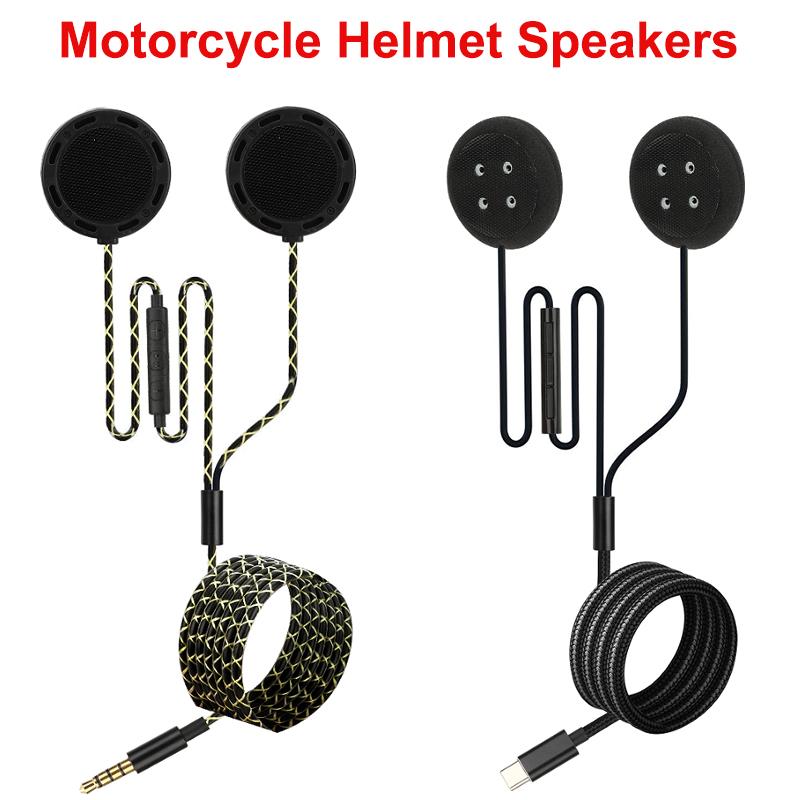 Motorcycle Helmet Headset Headphone Speakers Support Hands Calling Headset with Cable , Universal Racing for Motorcycle