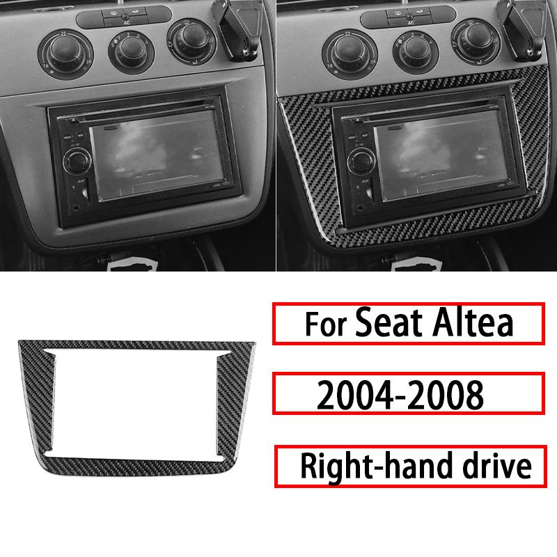 Для Seat Altea 2004-2008 Карбоновые Декоративные Наклейки на Центральную Консоль, Воздуховоды, Панель CD, Спидометр, Ручку Двери