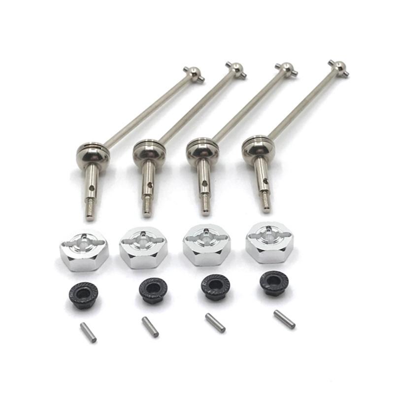 Metal Upgrade Front and Rear Propshaft 12mm Adapter For Wltoys 144001 144002 144010 124016 124017 124018 124019 RC Car Parts