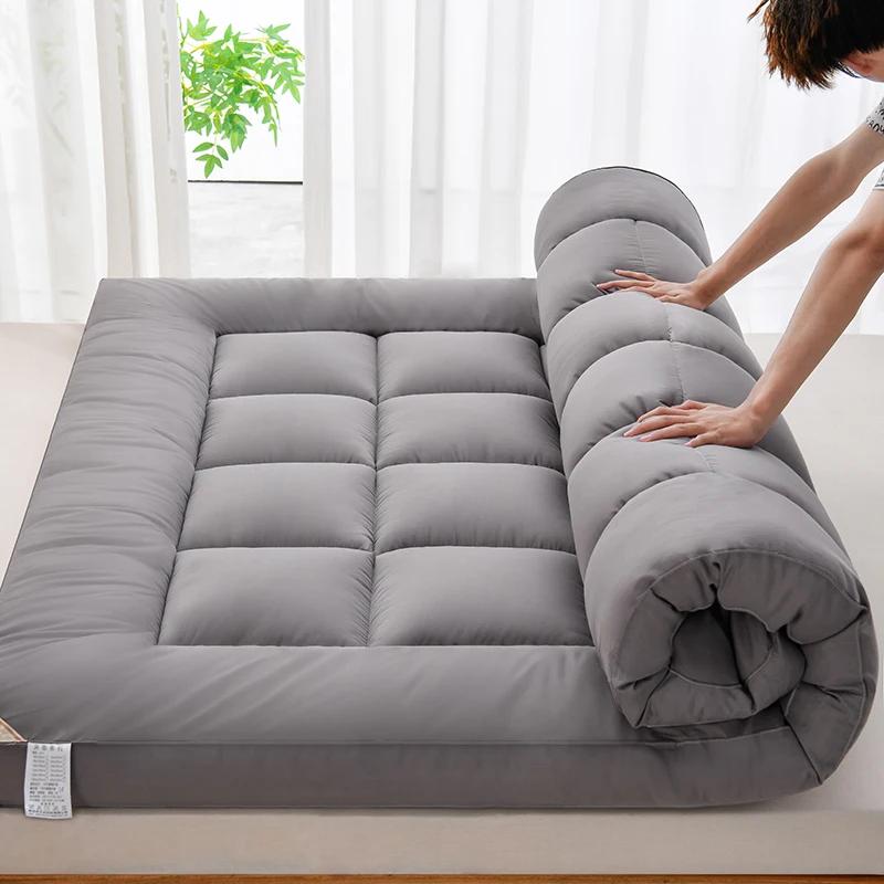 Thicken Fluffy Mattress Toppers Queen Four Seasons Soft Mattress Pad King Size Living Room Mat Car Sleeping Mats Field Camp Mat