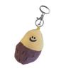 Keenso Plush Keychain, Soft, Portable, Adorable Sweet Potato Shape, Multifunctional, PP (Silver Keychain)