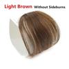 Straight Light Brown Dark Brown Blunt Air Bangs Front Hair Fringes Bangs Clip In Neat Women
