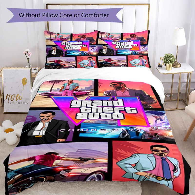 Grand Theft Auto Bedding Set Suitable for Dormitory Lightweight Christmas Gift
