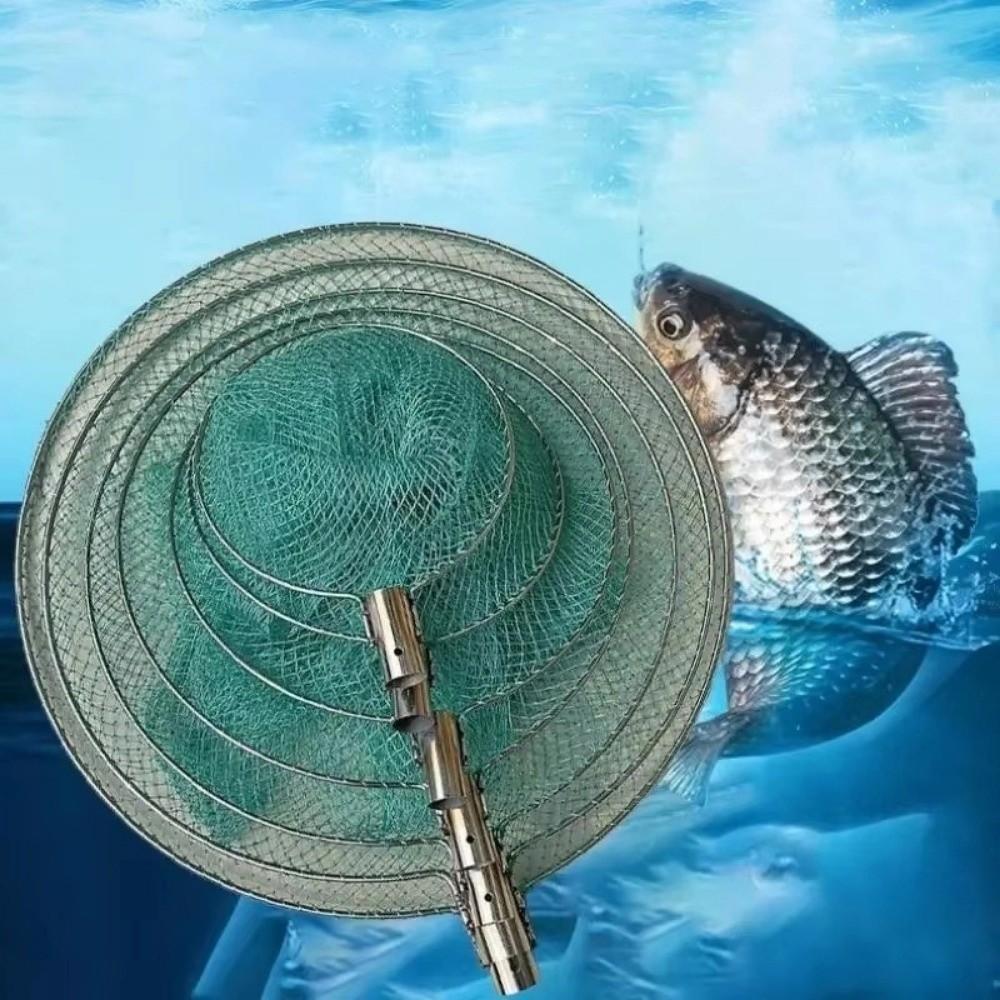 Multi-strand Fishing Landing Net Nylon Mesh Fly Fishing Dip Net For Freshwater Saltwater