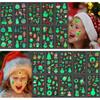 Christmas Children's Glow-in-the-dark Tattoo Stickers 20 Types/10 Types Henna Tattoo Face Painting, J-YS Type 20 Types 1 Set, 1 Piece