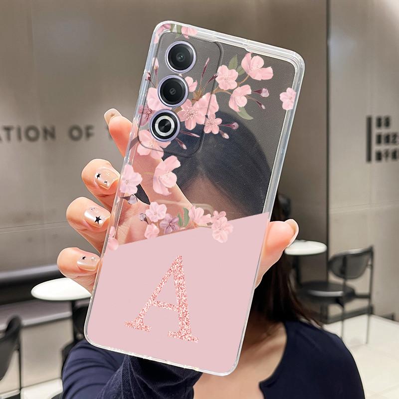 Чехол-бумажник для OPPO A3 Pro 5G A80 5G Fundas Модный Цветочный Задний Чехол Прозрачный Мягкий Силикон ТПУ Прозрачная Печать Корпус Телефона