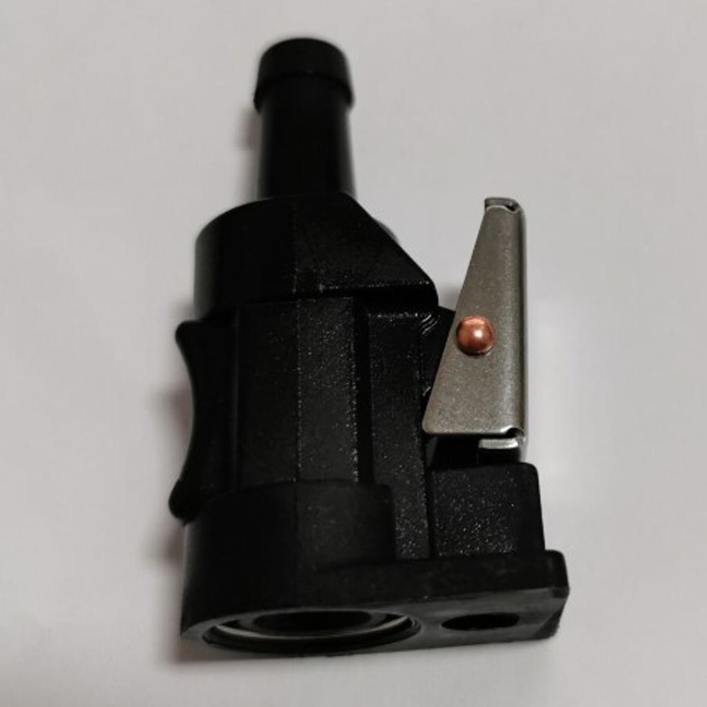 Small Engine Fuel Line Connector Black 8mm Plastic for Yamaha Outboard Gasoline Motor and Accessories