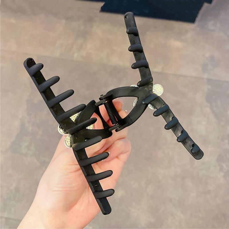 Модный зажим для цветов с цветком для женщин, большой зажим для головных уборов, шпилька для волос, темперамент, зажим для волос в форме акулы