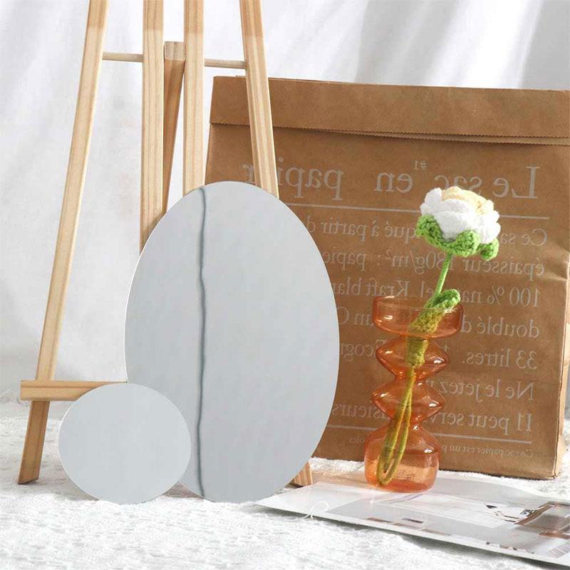 Bathroom Mirror Acrylic Self-adhesive Mirror Paper Home Decoration High Definition Soft Glass Wall Sticker