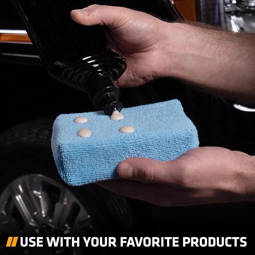 3/10Pcs Car Waxing Sponges Foam Pad Rectangle Auto Detailing Wax Applicator Pads Car Detailing Polishing Sponges Cleaning Tools