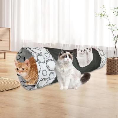 Кошачий тоннель Коврик Складная трубка Кровать Пещера Игрушка для игры Прятаться