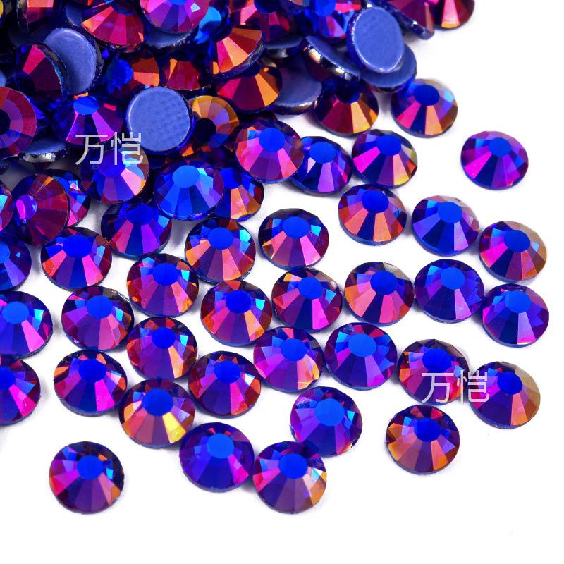 Blue Series Glass Hot Drill, Hot Melt Adhesive Стразы Diy Аксессуары для одежды Декоративные Красота Креативные Аксессуары