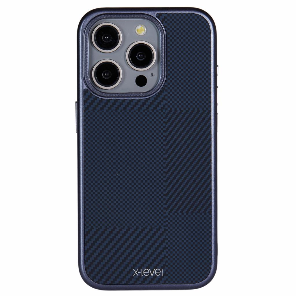 Чехол для iPhone 15 Pro Max Жесткий ПК Устойчивый к царапинам Чехол для телефона Текстура из углеродного нановолокна