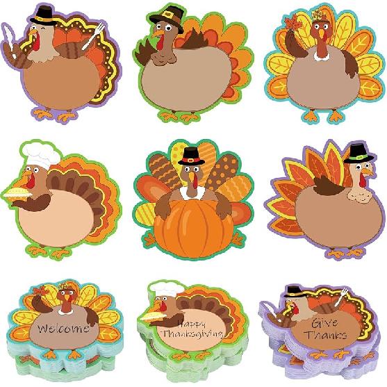 30 Pack Back to School Sticky Notes Total 600 Sheets Funny Notepads Self-Adhesive Writing Memo Pad for Kids Teens School Classroom Office Supplies