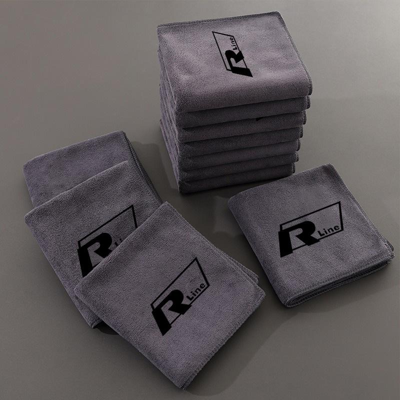 ABCD1 Car Microfiber Wash Towel Wipe Drying Cloth Cleaning Tool For Volkswagen VW GTI Polo Passat B6 Golf Tiguan T-ROC Jetta Arteon CC