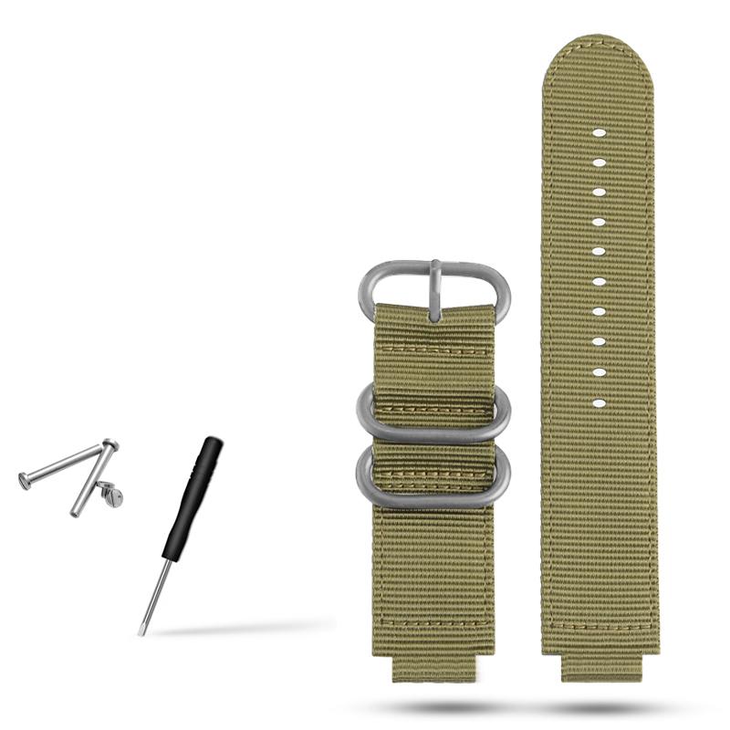 Классический 24*16 мм выпуклый металлический мужской нейлоновый ремешок для часов TIMEX T2N721 T2N720 TW2T76500 TW2T76300 спортивный дышащий холщовый ремешок для часов