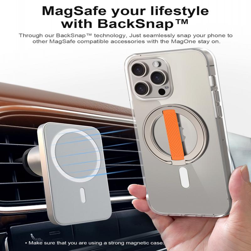 Сильный магнитный держатель для телефона, подходящий для держателя телефона Magsafe для iPhone 13, 14, 15 с ориентацией держателя телефона на 306 °