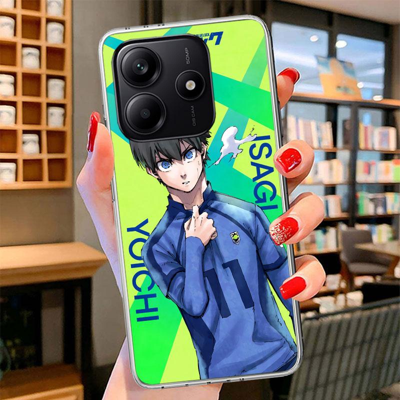 Hot Anime Blue Lock Phone Case For Xiaomi Redmi Note 15 14 13 12 11 10 Pro Plus 14S 12S 11S 11T 11E 10S Soft Fundas Shell Redmi