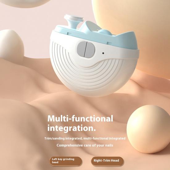 Yousheng Электрическая машинка для стрижки ногтей 2-в-1 Автоматическая детская взрослая для пожилых людей Триммер для ногтей со светодиодной подсветкой Детский маникюр Шлифовальная пилка Кусачки для ногтей Полировщик