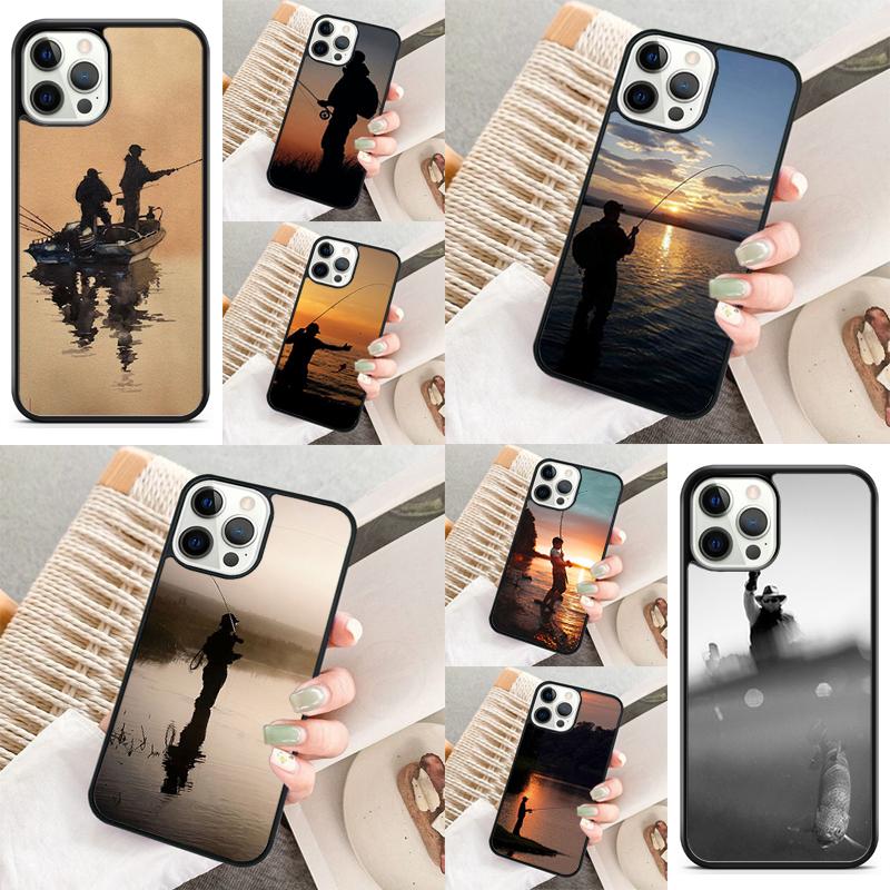 Чехол для телефона Рыбак Рыбалка Для iPhone 17 Air 16 15 14 11 12 13 Pro MAX Plus coque Чехол Оболочка