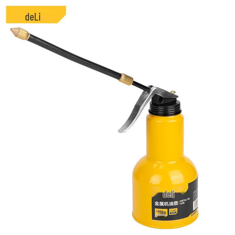 Deli 500ml High-Pressure Manual Oil Can