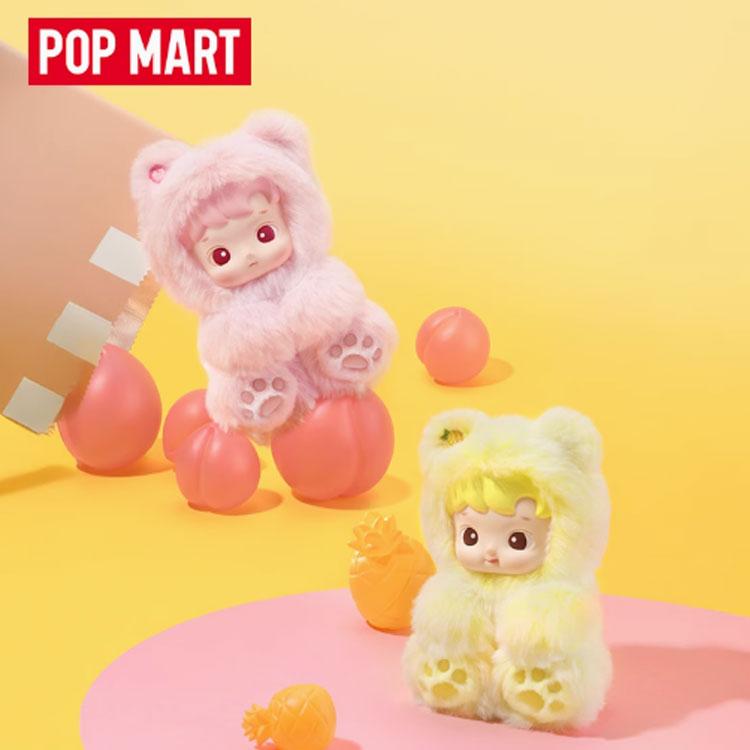 POP MART HACIPUPU Коллекция мармеладных мишек Виниловый плюшевый кулон Мистери-боксы, Один Мистери-бокс