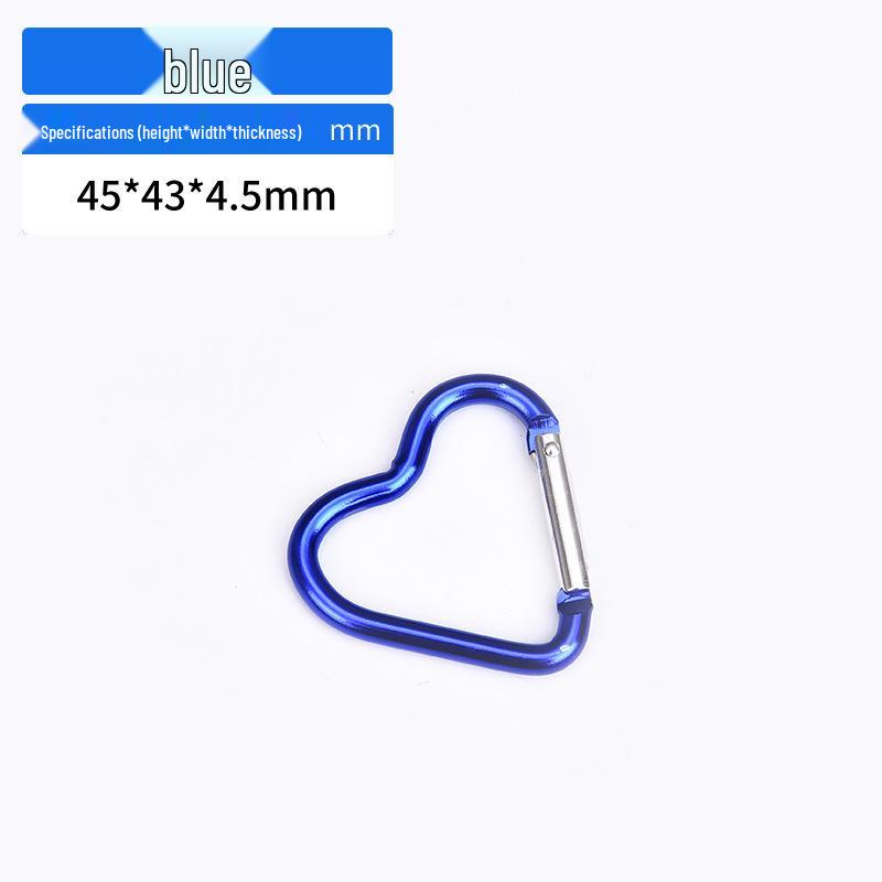 Алюминиевый карабин в форме сердца для рюкзаков и бутылок для воды