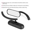 2Pcs Motorcycle Black Mini Oval Rear View Mirror for Honda Shadow 600 750 1100 ACE