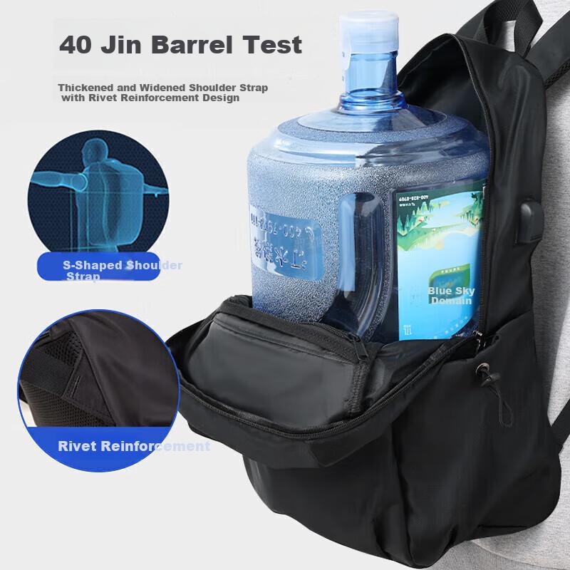 Warrior Travel Backpack, Large Capacity, for Business Trips, Commuting, Laptop Bag