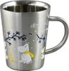 Moomin Christmas Double Mug Tumbler Stainless Steel 360ml First Snow Moomin Miscellaneous Goods Women Gift Birthday Tableware Made In Japan Teal Blue