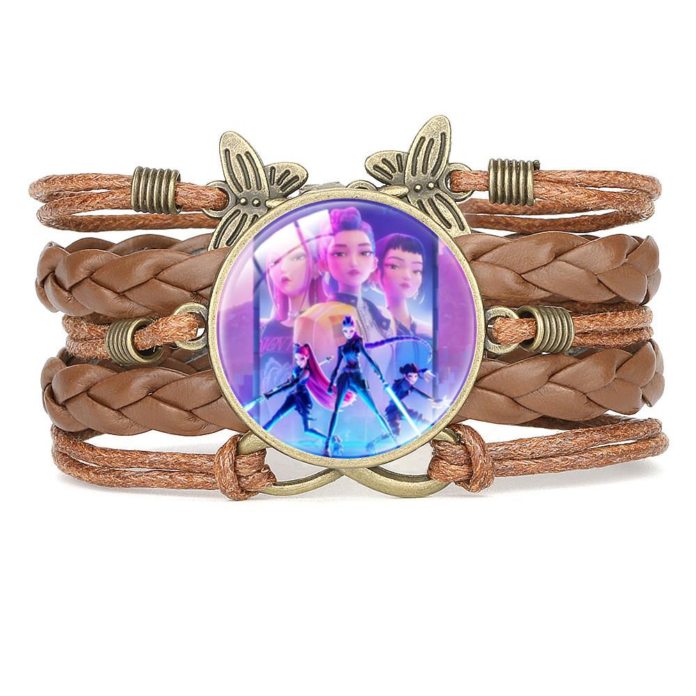 Мода Креативный Браслет Руми Зои Мира Винтажный Кожаный Браслет