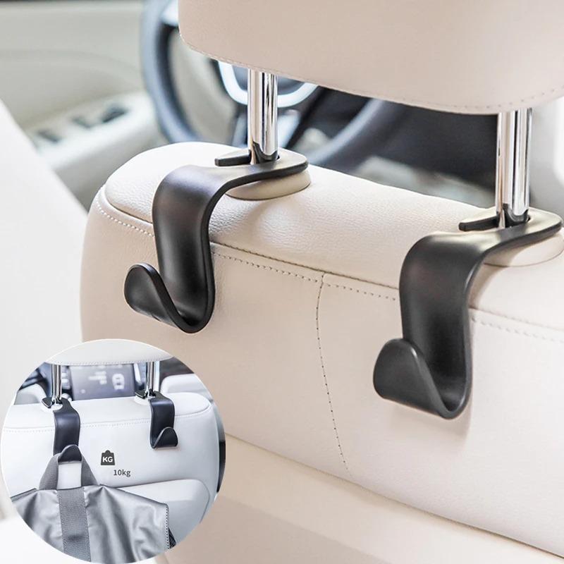 Creative Car Interior Hooks 2PCS - Seat Back, Multifunctional Car Shelves, Seat Headrest Hooks, Car Storage