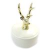 [N4711] - Small Ivory Gold 'Deer' Jewelry Box