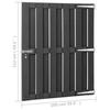 WPC Garden Gate 100 x 112 cm Grey