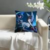 Хосими Мияби Zenless Zone Zero Наволочка Декоративная для дивана Домашний декор Двусторонняя печать Плюшевые наволочки для подушек Подушка Декор