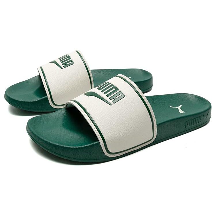 Puma Leadcat 2.0 Comfortable Casual Fashion Other Pattern Slide Sandals Unisex Sandals White Green 385693-15