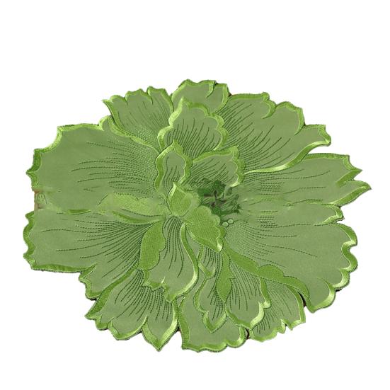 Yousheng Красивая подставка для столовых приборов в форме цветка Изысканная тонкая текстура полиэстеровый обеденный коврик для дома