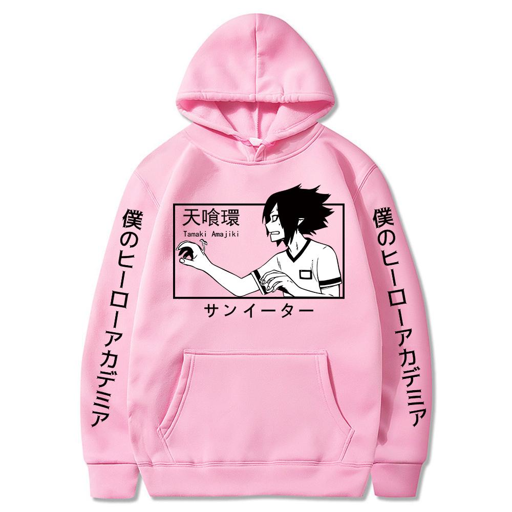 Tamaki Amajiki Graphic Print Hooded Anime My Hero Academia Hoodie Men Women Clothes Male Streetwear Harajuku Loose Sweatshirt
