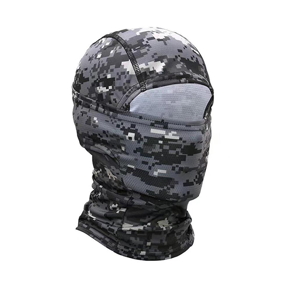 Men's Outdoor Cycling Tactical Camouflage Balaclava Sunscreen Skullcap Helmet Liner