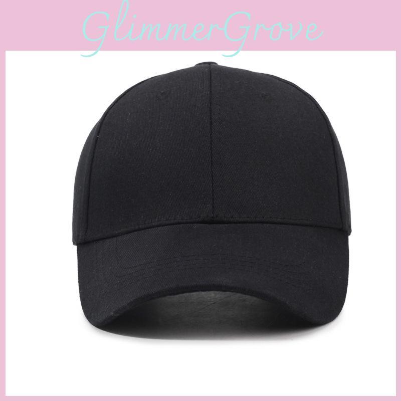 Unisex Cotton Cap With Curved Brim Sun Protection For Spring Autumn Wear