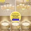European Zinc Alloy Crystal Chandelier for Living Room, Bedroom, or Restaurant