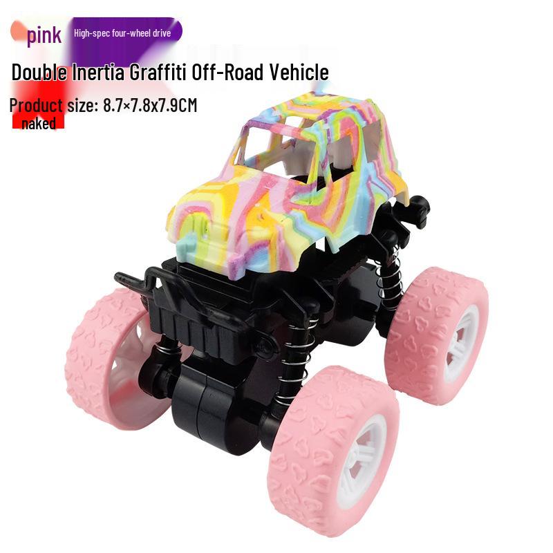 Детская игрушка: Внедорожник-трюкач 4WD с питанием от инерции