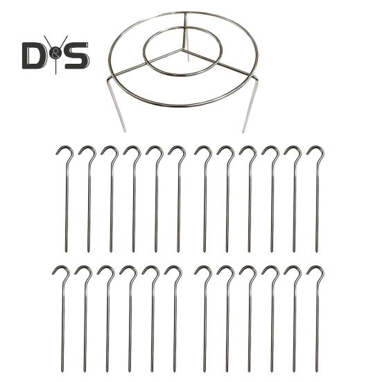 Подставка для шампуров для аэрофритюрницы Вертикальный держатель для гриля из нержавеющей стали для домашней кухни Шашлык Аксессуары для аэрофритюрницы для любителей барбекю