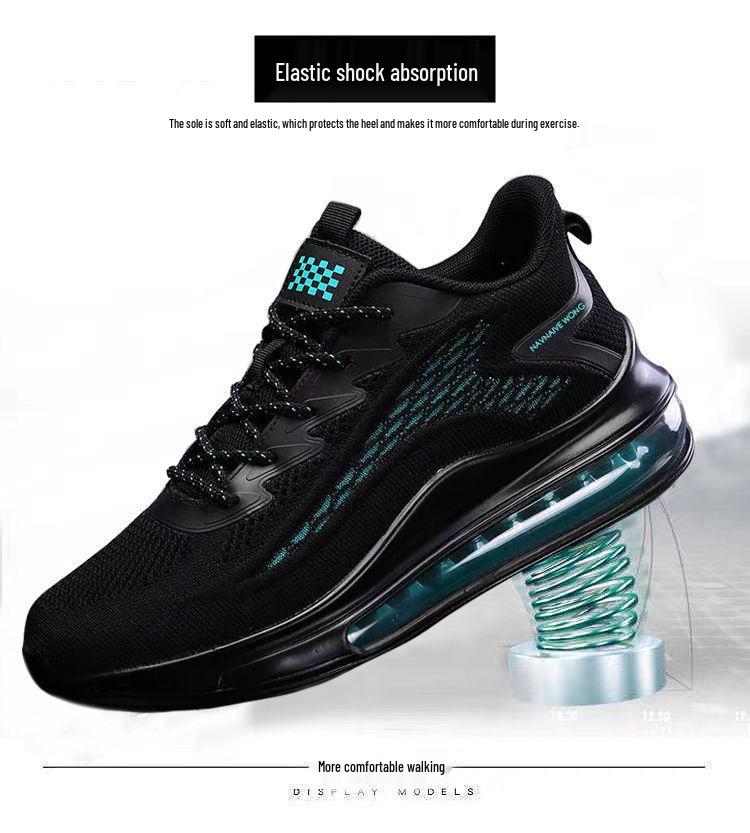 Men's Air Cushion Running Shoes - Spring/Autumn Breathable Soft Sole Casual Sports Sneakers