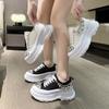 Весенние новые кексы Heavy Industry Rhinestone Casual Sports Dad Shoes Female Raise the Bottom Canvas Shoes