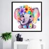 DIY Diamond Painting Cute Elephant Cross Stitch Kit Mosaic Art Diamond Painting Full Circle/Square Diamond Home Decoration
