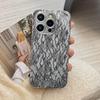 Черный чехол с цветочным кружевным принтом для мобильных телефонов iPhone 17 Pro Max, стеклянная крышка для iPhone 17 16 15 14 13 12 11 Pro Plus