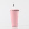Double Stainless Steel Straw Cup Gift Cup Manufacturers Men's and Women's Vacuum Coffee Cups