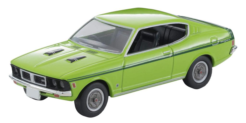 Tomytec Tomica Limited Vintage Neo Mitsubishi Colt Galant GTO MR 1970 Finished Model 1/64 LV-N204d Model, Yellow-Green,
