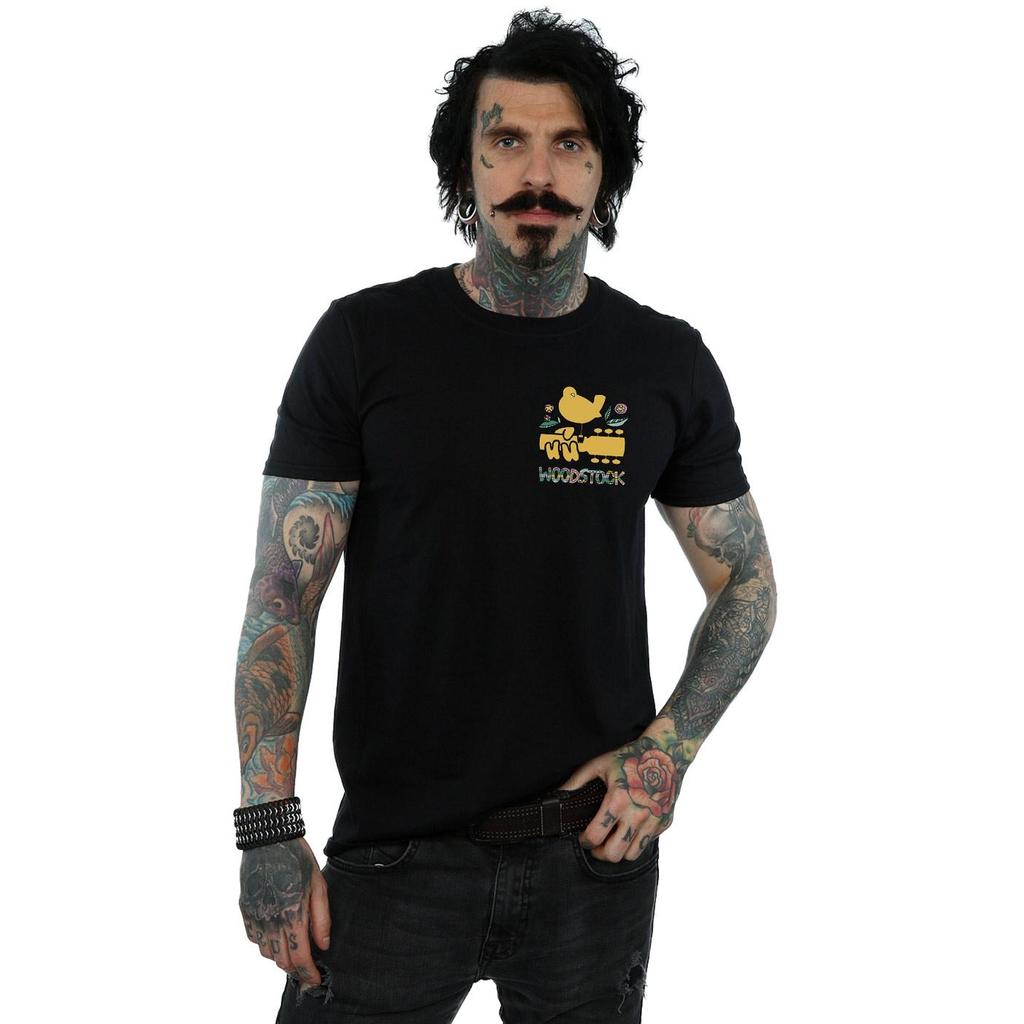 Woodstock Mens Breast Logo T-Shirt